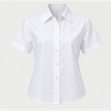 Crosswalk Short-Sleeve Shirt in White, front view
